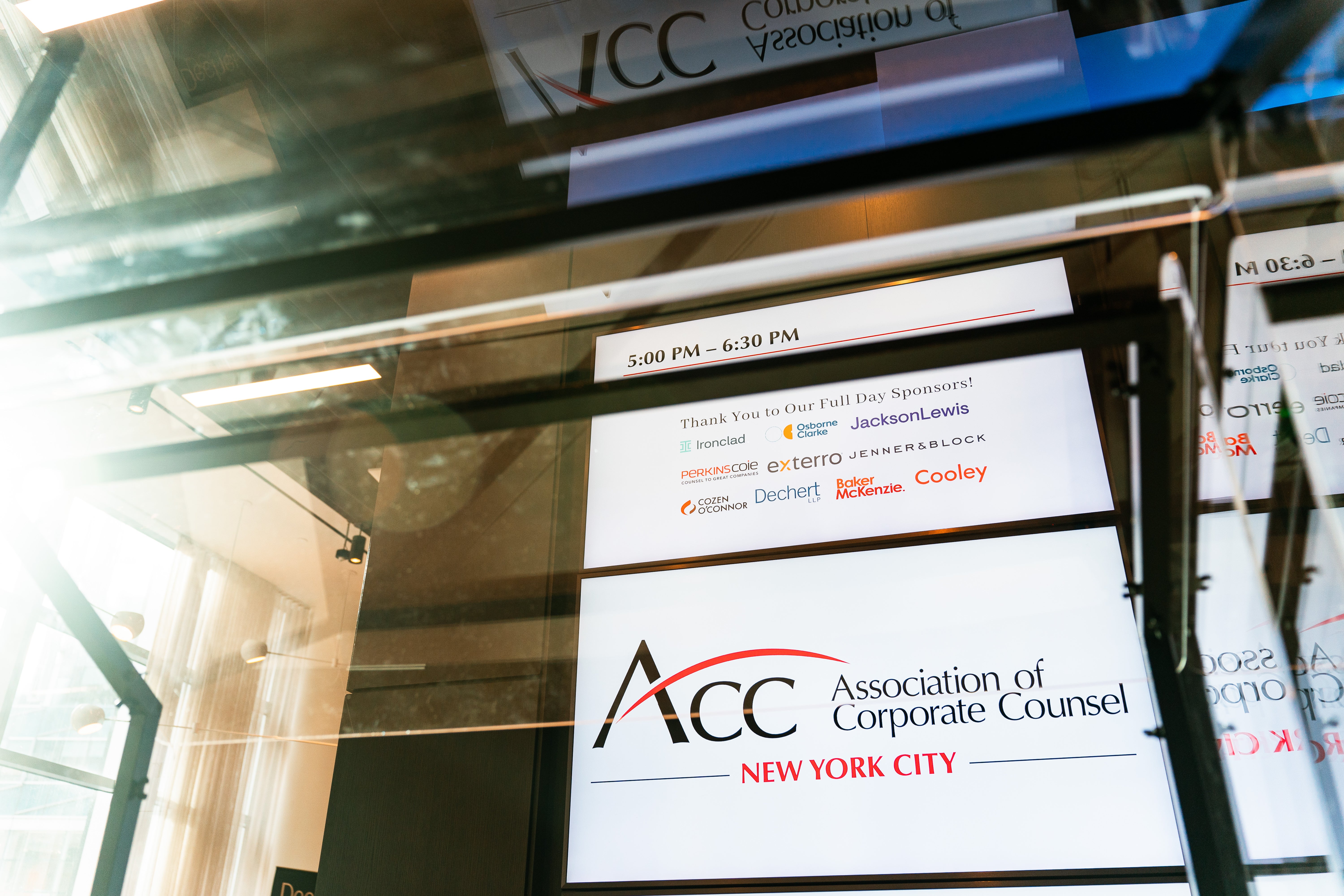 ACC NYC tech summit sponsors.