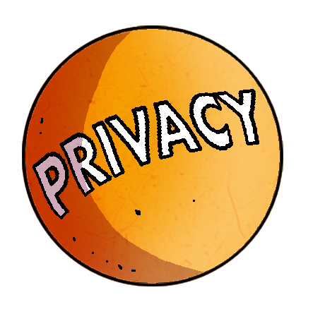 A ball labeled Privacy