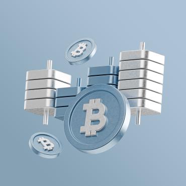 Bitcoin cryptocurrency illustration