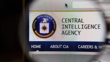 logo of Central Intelligence Agency on a computer screen