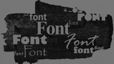 Fonts on a wet ink plate