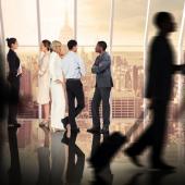 people in an airport