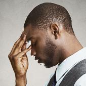 a stressed man